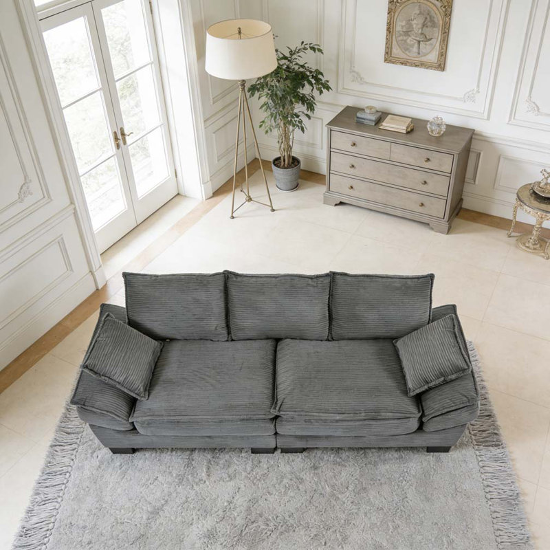 Canapé 85,4 po, Gris