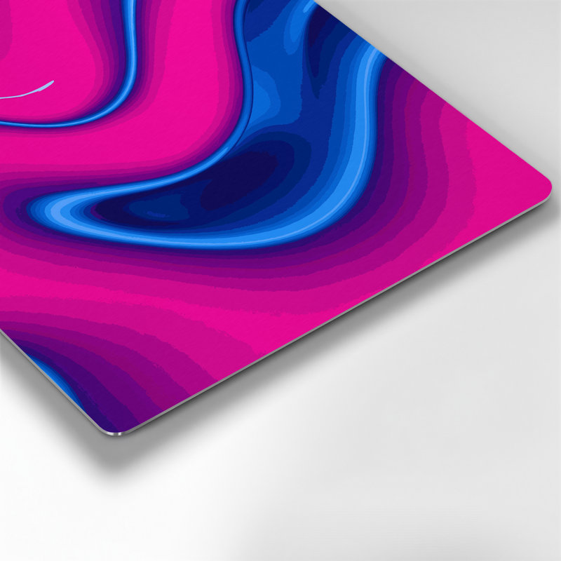 Gradient Abstract 82, art mural en métal rose, H 12 po x l 12 po