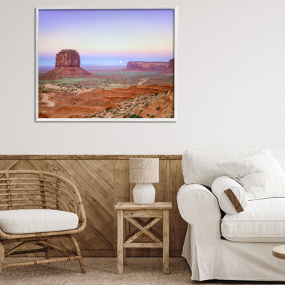 Moonrise Over Monument Valley Framed Giclee, design by Dennis Frates