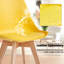 42.5cm Modern style Dining Chair, Padded Plastic Side Chair with Solid Wood Legs-340434034-367199887