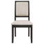 Chaises d'appoint rembourrées (ensemble de 2)