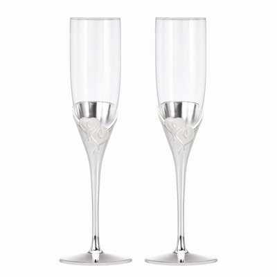 True Love 6 oz. Crystal Flute