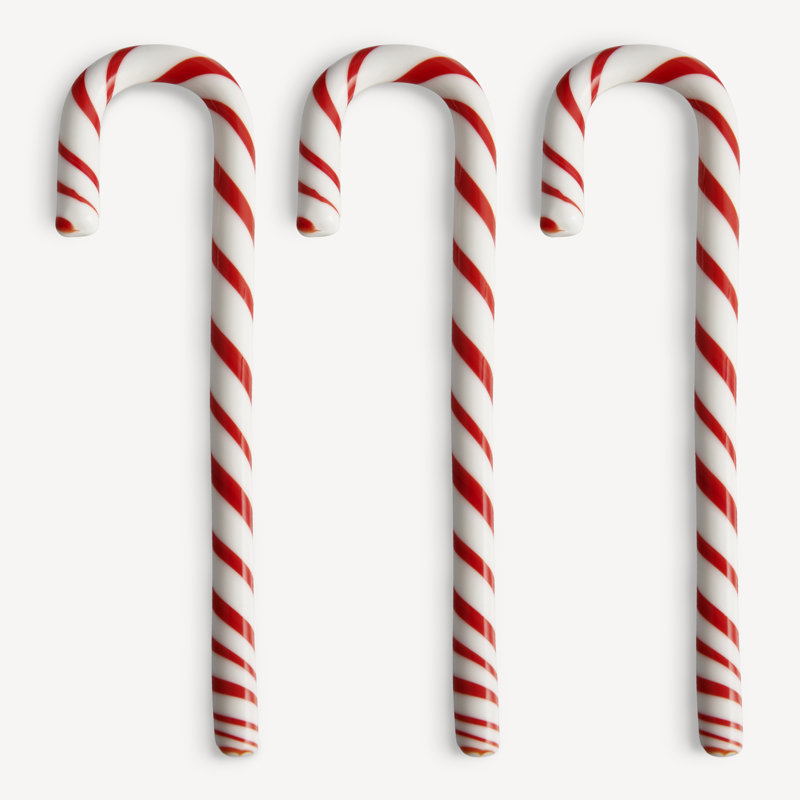 Polka Candy Cane White/Red