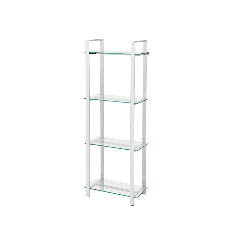Godric 60cm W Stainless Steel Etagere Bookcase, 160cm H x 60cm W x 33cm D