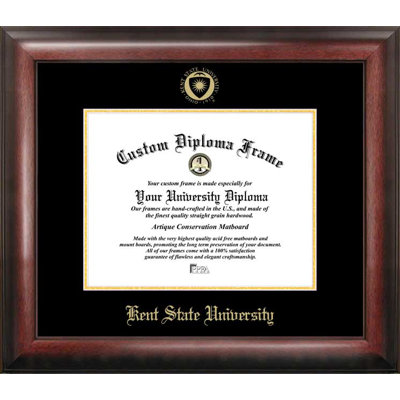 NCAA Brown Wood Embossed Picture Frame with Mat