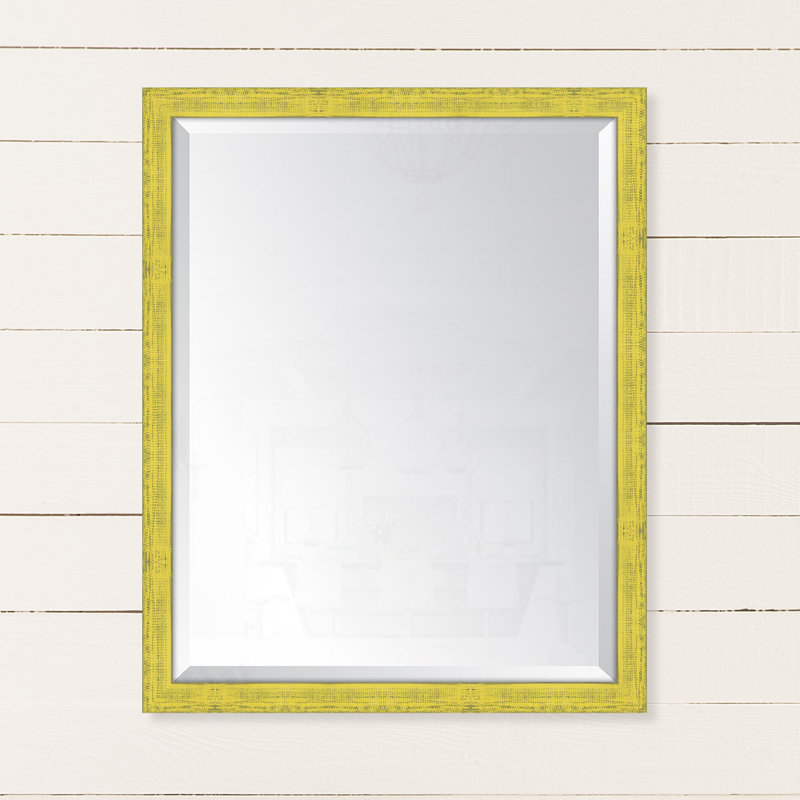 Miroir d'appoint Broadway, H 31 po x l 25 po, Jaune