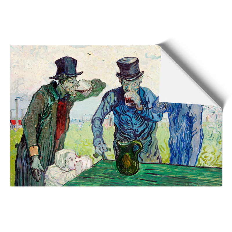 The Drinkers After Daumier by Vincent van Gogh - Frameless Print, 30cm H x 42cm W x 0.1cm D