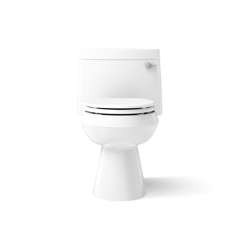 Cimarron® 1.28 GPF Water Efficient Elongated One-Piece toilet (Seat Included), Right-Hand, White
