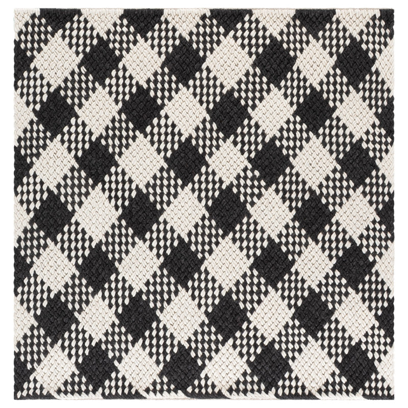 Natural Fiber Couture 105 Hand Woven Performance Geometric Rug, 6'-0" X 6'-0" Square