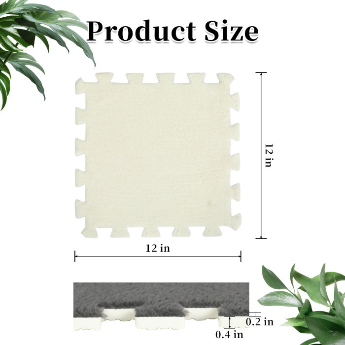 Reith 48'' W x 48'' L Level Loop Polyester Carpet Tile, Gray/White