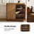 Waynesville 36"W 2-Door Modern Oak Wood Cabinet with Adjustable Shelves-2114442893