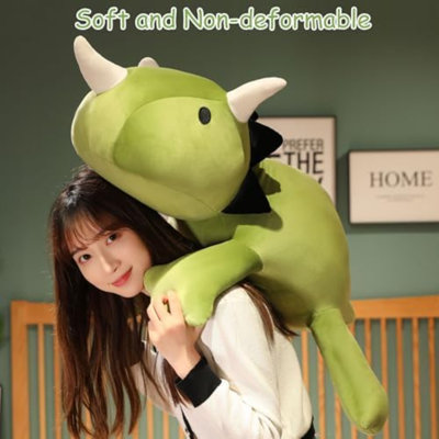 Peluche dinosaure lestée, peluche dinosaure lestée, peluche Dino, cadeau pour les enfants adultes 23,6 po, 3,1 lb