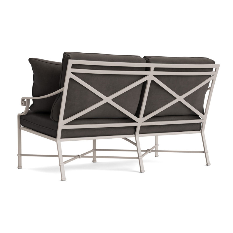 Venetian Outdoor 2 - Seat Loveseat, Dove, Fusion Charcoal