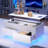 Aviad Lift Top Coffee Table with Multifunctional RGB LED Lights, Hidden Compartment and Drawers-882258395