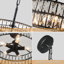 Lustre tambour en cristal 5 lumières Khyryn-1722490739