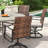 6-Person Round Outdoor Dining Set with 53" Dining Table and 6 Swivel PE Rattan Chairs & Cushions-123132505
