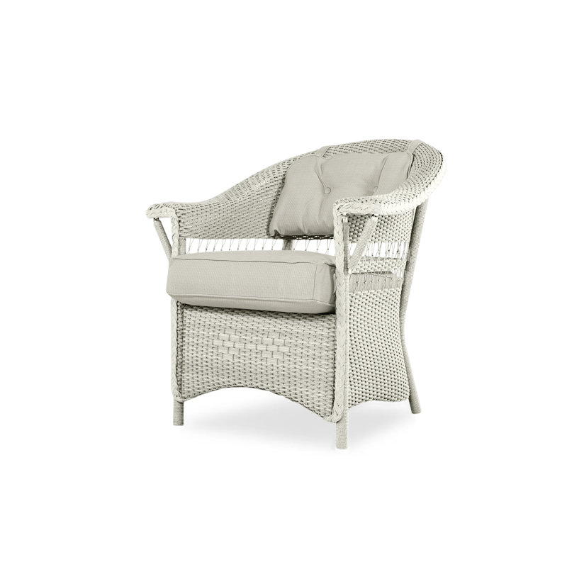 Nantucket Outdoor Dining Armchair, Friendly Flax, Linen
