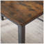 Ensemble de table de salle à manger, table de bar avec 2 bancs de salle à manger, comptoir de table de cuisine avec chaises, table de déjeuner industrielle pour la cuisine, salon, salle de fête, brun rustique L 43,3 po x l 23,6 po x H 29,9 po
