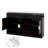 Farmhouse Style Sideboard Buffet With 3 Drawers & 4 Doors, Adjustable Shelf & Open Display Compartments-1297207187