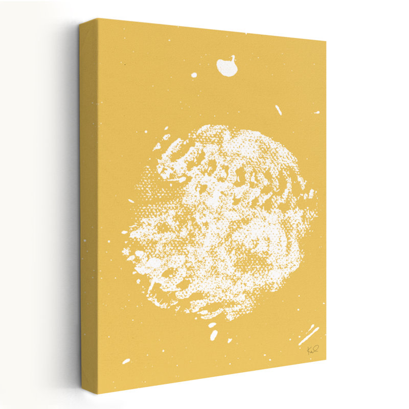 Baller I Crop - Ballon de baseball abstrait, art noir, H 48 po x l 32 po