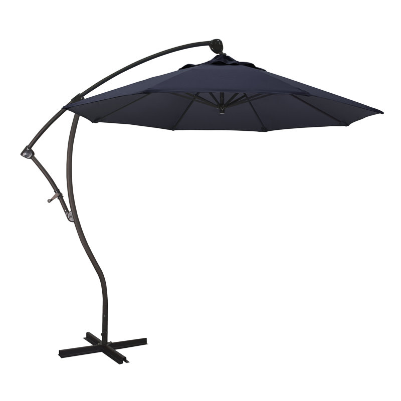 Parasol en porte-à-faux 9' Welwyn, Toile performance bleu marine