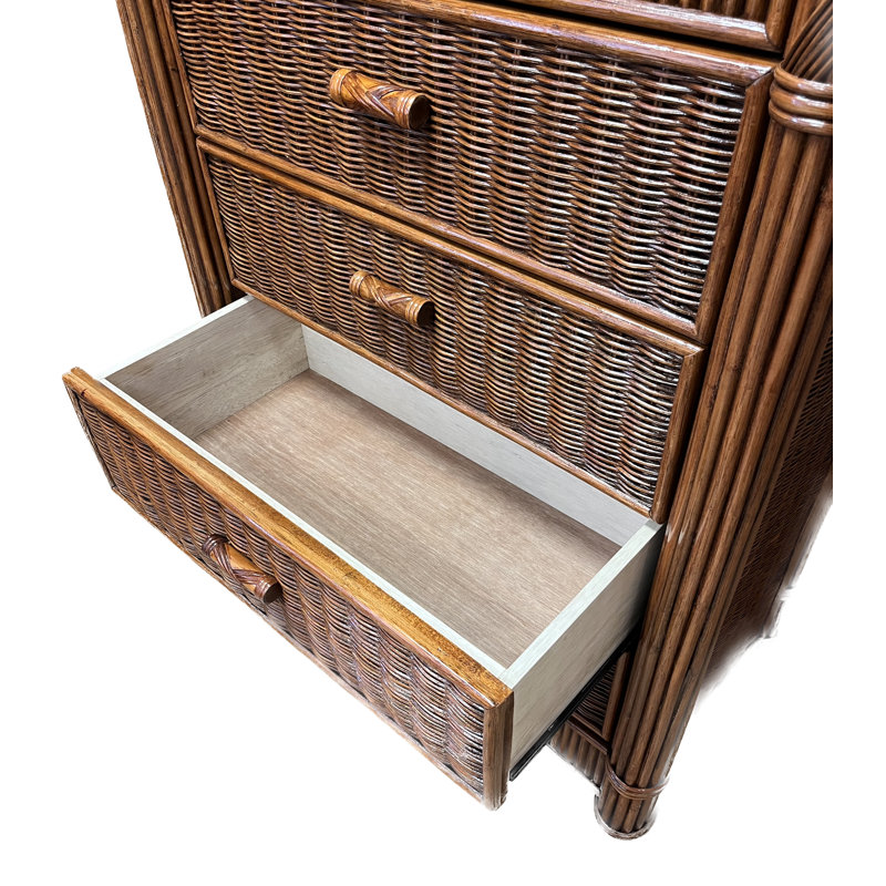 Commode 5 tiroirs Woodlake, Brun