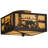 Rustic Lodge Glass Flush Mount