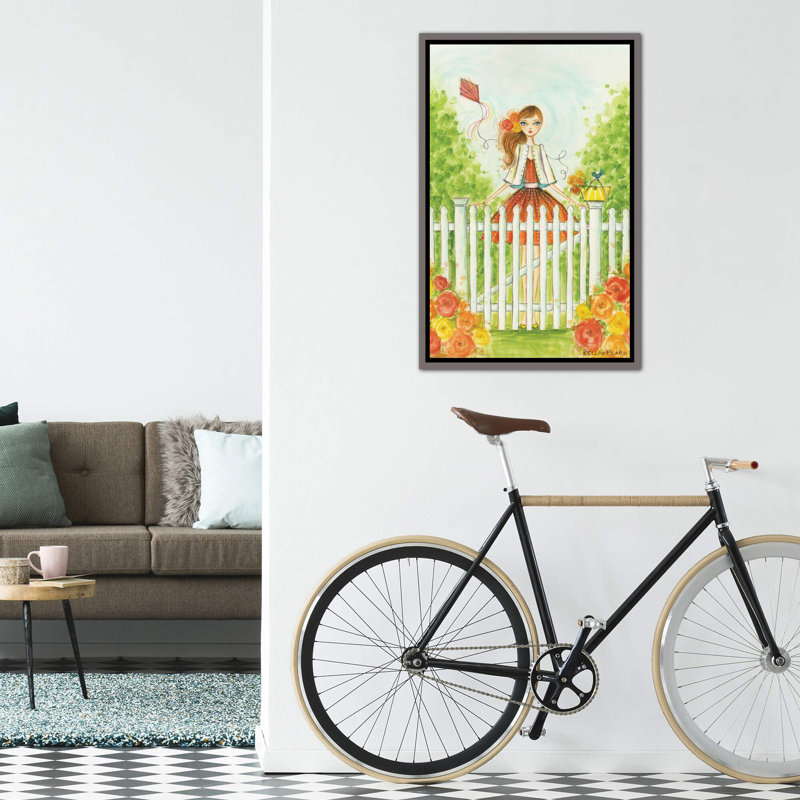 Printemps à Summerside, art, H 26 po x l 18 po x P 1,5 po, Toile encadrée de bois rustique foncé