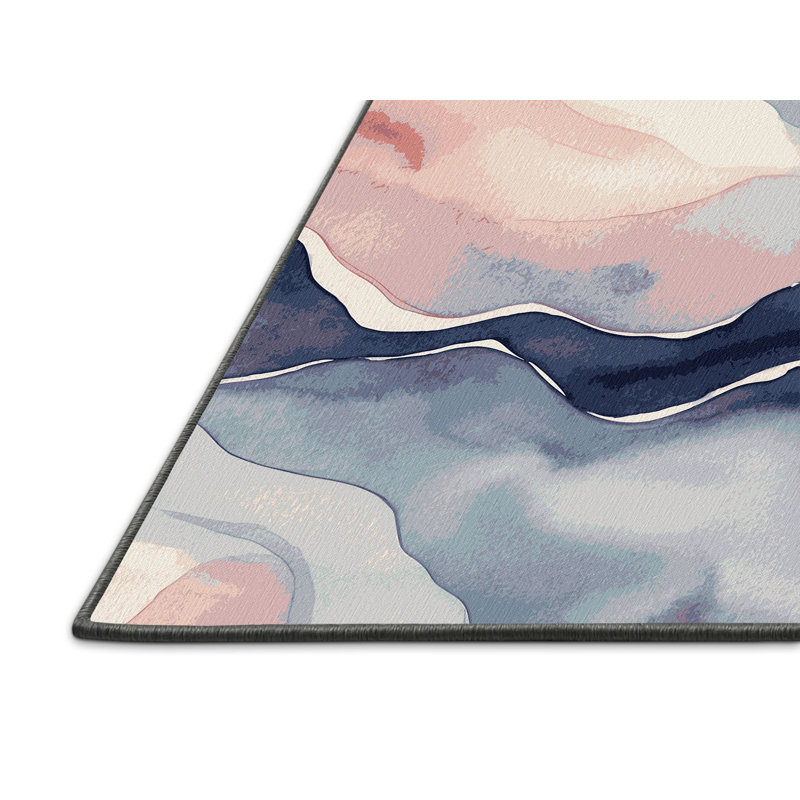 Azure Glow Rug, Rectangle 6' x 9'