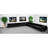 Hercules Imagination Series 11 PC LeatherSoft Modular Sectional Configuration - Stainless Steel Legs