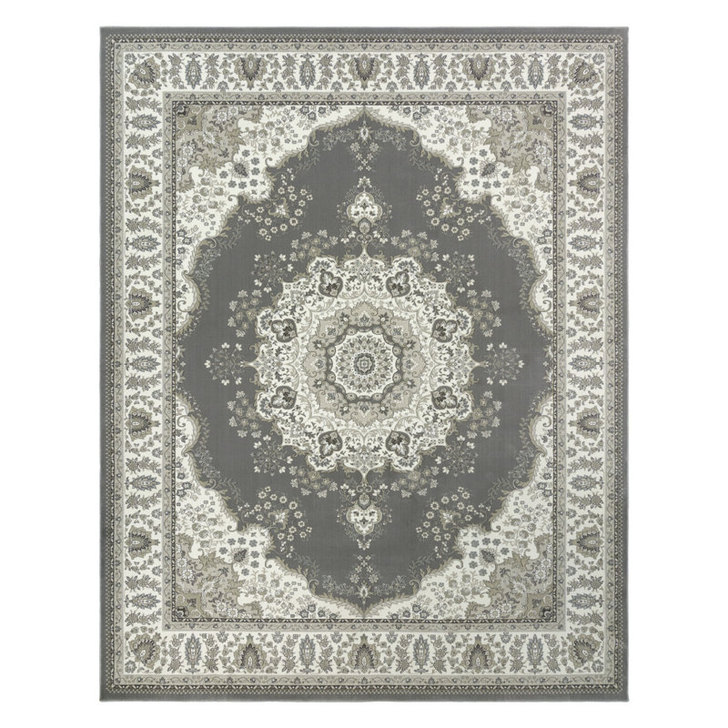  Tapis gris / ivoire Majestic Brody, Rectangle 5 pi 3 po x 7 pi 5 po