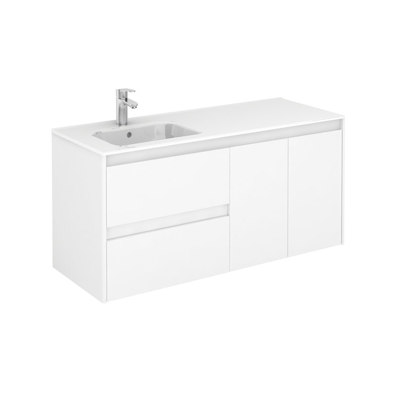 Ambra 47.5'' W Single Vanity, Glossy White