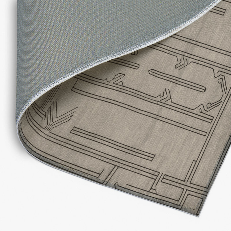 Tapis gris intérieur et extérieur