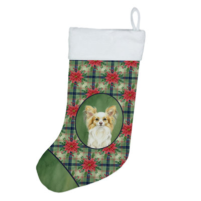 Chaussette de Noël citron et blanc Papillon