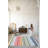 Multi-Colored Stripe Patterned Modern Decorative Rug-477007545