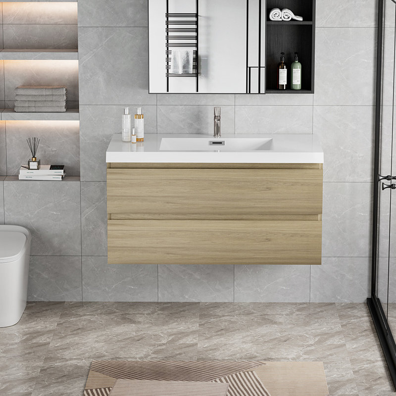 42" Floating Bathroom Vanity With Sink