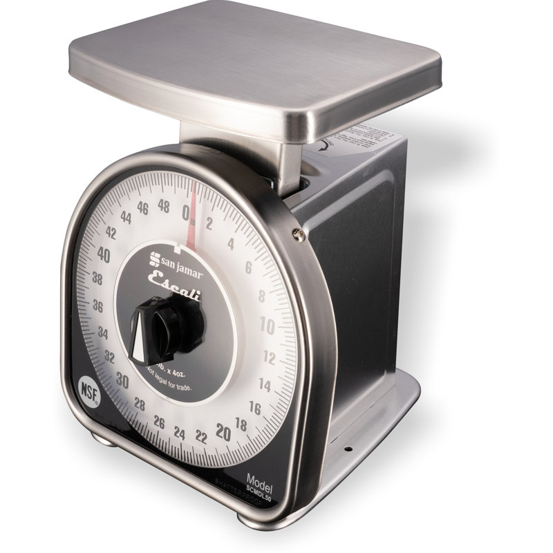 San Jamar Silver Food Scale