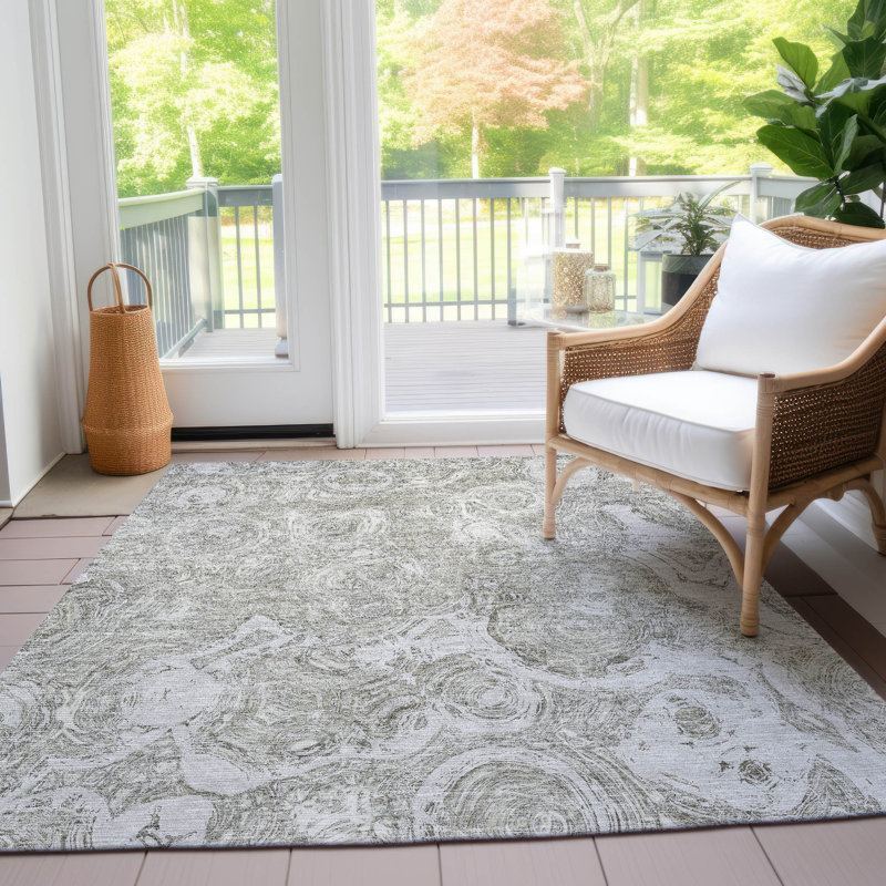 Loreen Abstract Indoor / Outdoor Rug, Rectangle 10' x 14'