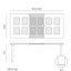 Hildtraud Rectangular Extendable Outdoor with Umbrella Hole Dining Table 100 cm D-122849971