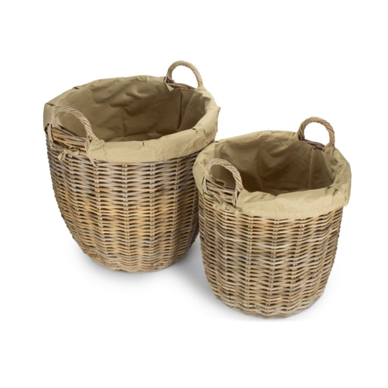 Gabouray Rattan Log Carrier
