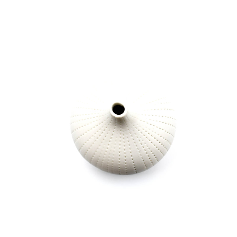 Vase de table Bargnare, H 2,6 po x l 2,5 po x P 2,5 po, Blanc