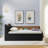 Upholstery Velvet Height Adjustable Day Bed with Trundle Bed Multi-functional Daybed-833252804
