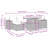Vidaxl Garden Sofa Set Black, Cream White
