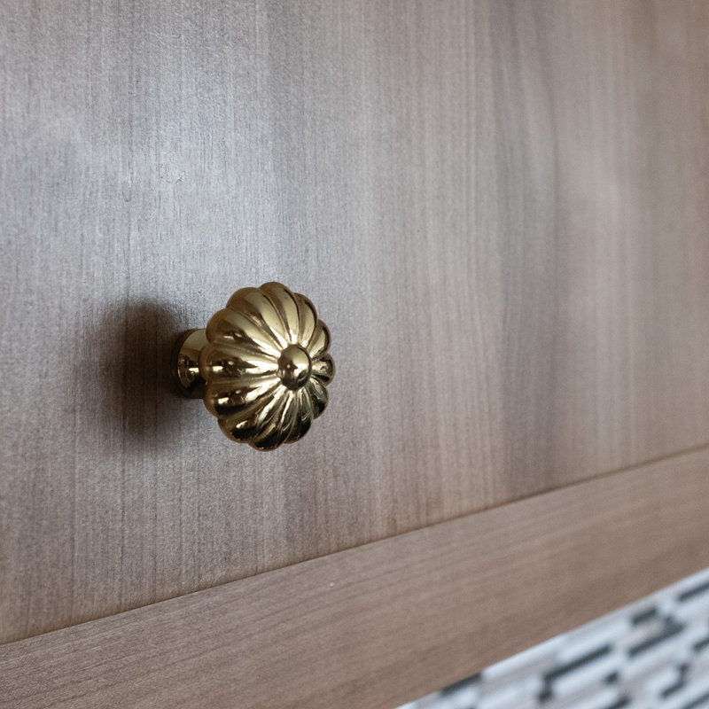 CK Series Knob, Large, Polished Brass