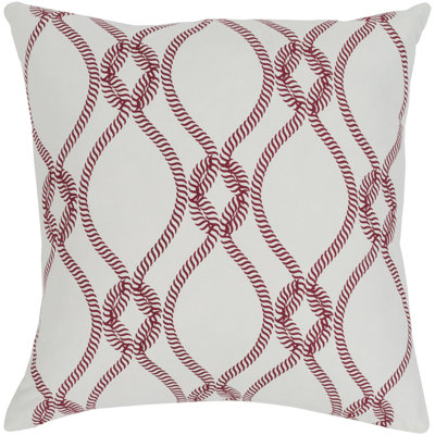 Housse de coussin en coton à carré géométrique Haylard