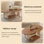 Table basse en fer brun et bois manufacturé brun-109517330