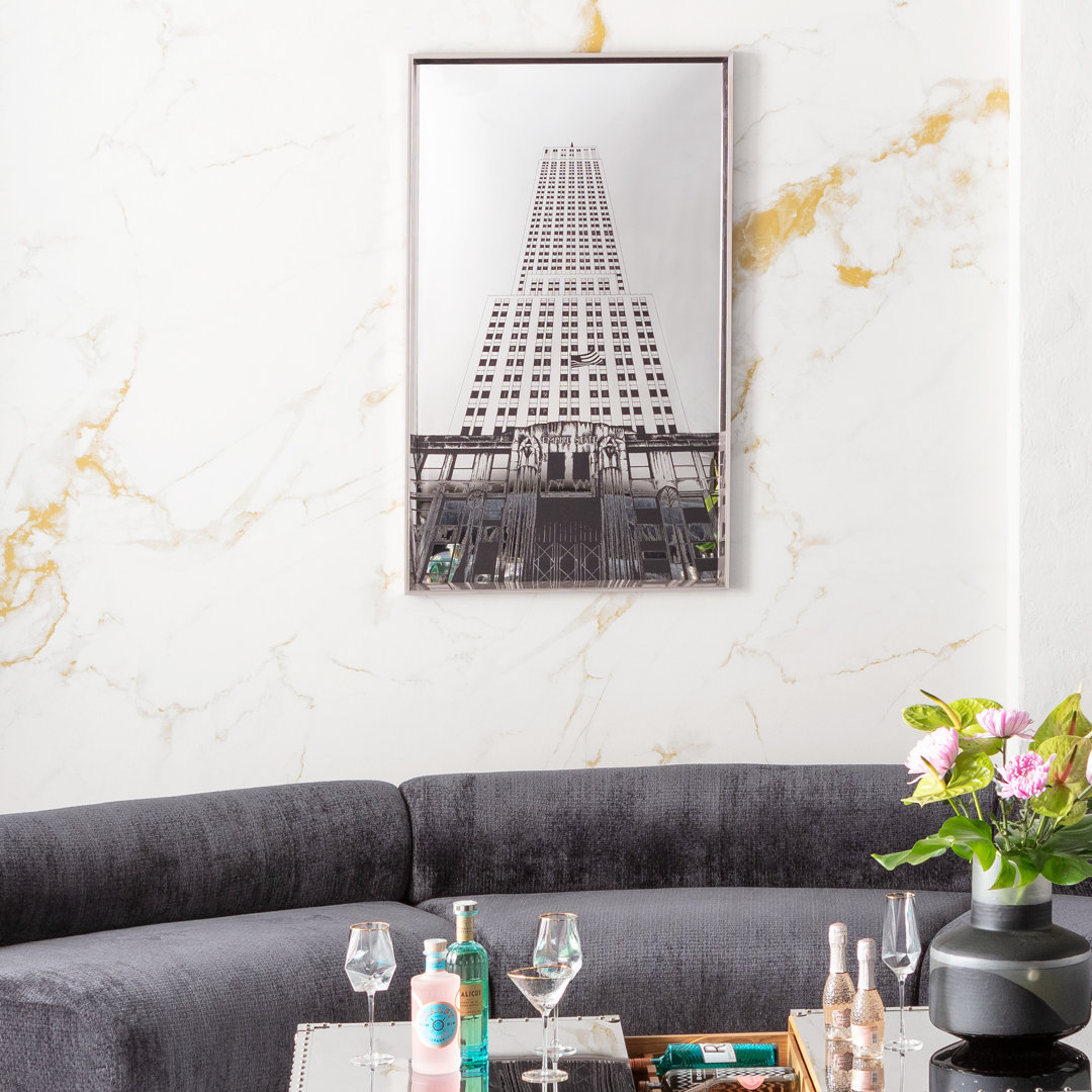 Gerahmtes Bild Empire State Mirror 77x130