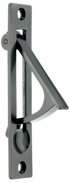 Solid Brass Edge Pull, Antique Nickel