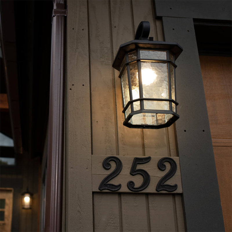 KODA Outdoor LED Wall Lantern, Matte Black
