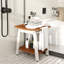 Banc de douche Tabouret de douche avec poignée et porte-savon-910389781